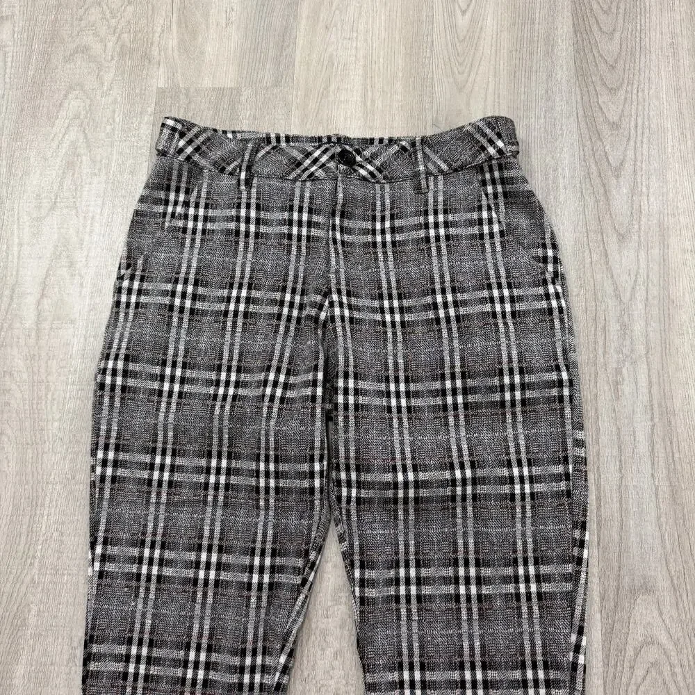YoungLA Dapper Dress Pants Mens 30x30 Plaid Check 614 Stretch Skinny Fit YLA2112